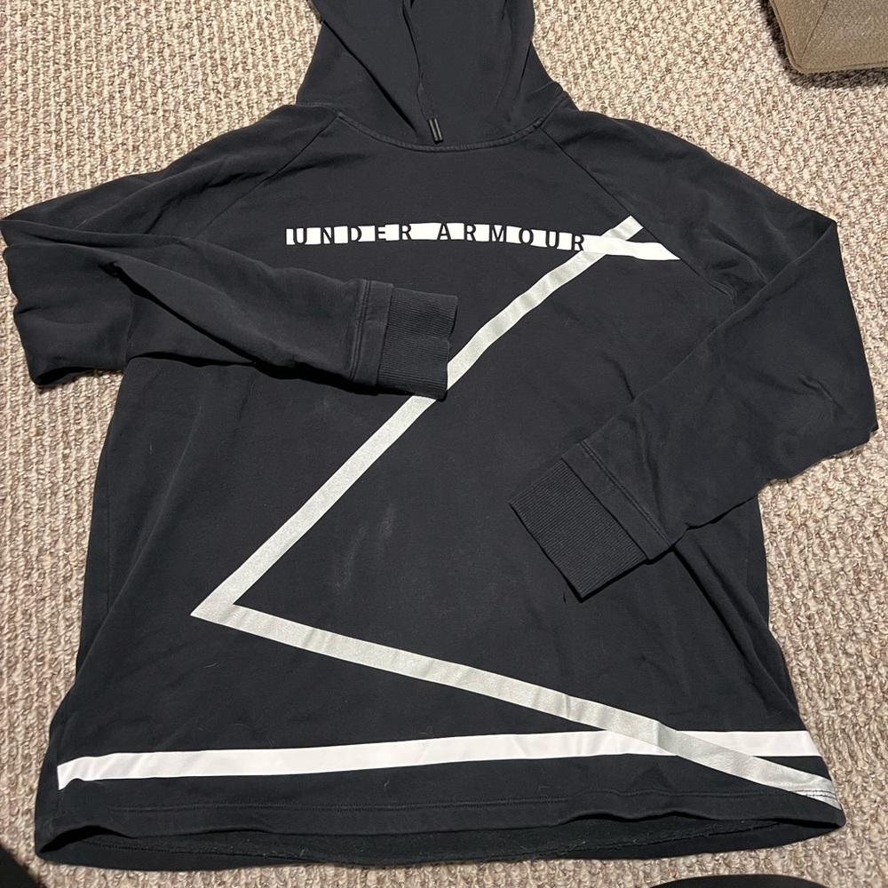 Black Under Armour cowl neck sweatshirt L